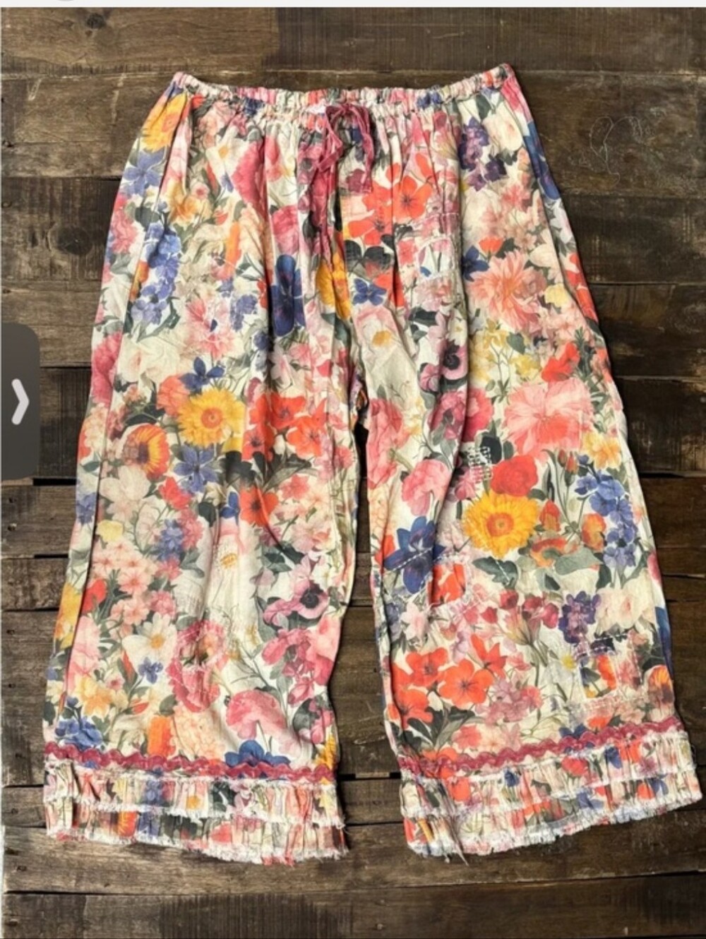 Jaded Gypsy Garden Romance Floral Ruffle Hem Bloomers - SOLD OUT - Picture 2 of 3
